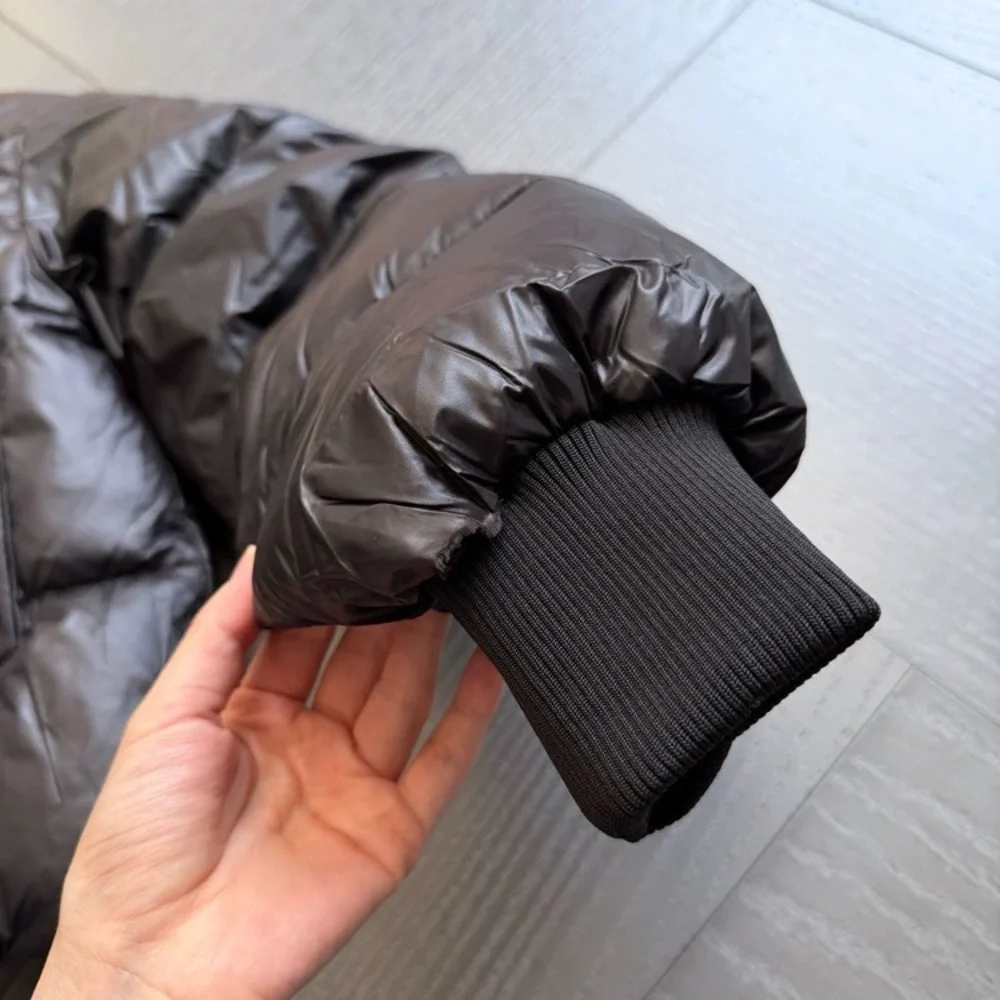 Ganni Black Short Puffer Jacket - Picture 10 of 14